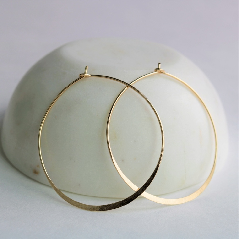 Agapantha Hoop Earrings 14K Gold Filled